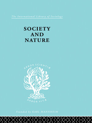 cover image of Society and Nature